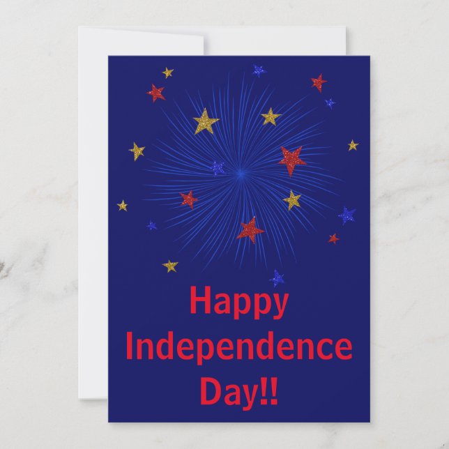 Carte Bonne fête de l'Indépendance ! (Devant)