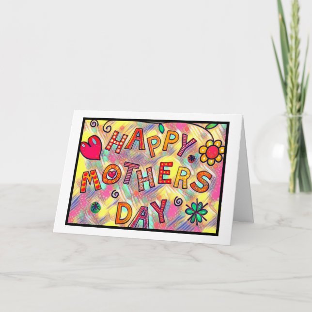 Carte Bonne fête des mères ! (Devant)