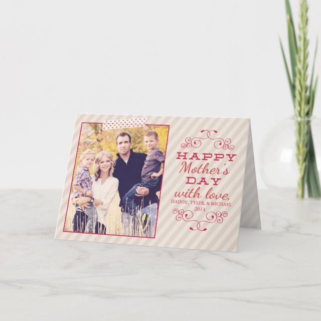 Carte Bonne fête des mères (Devant)