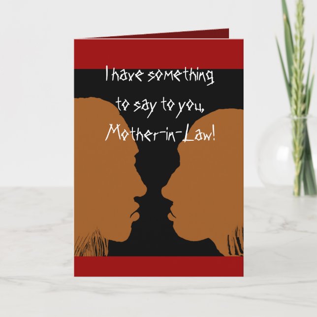 Carte Bonne fête des mères à la belle-mère. (Devant)