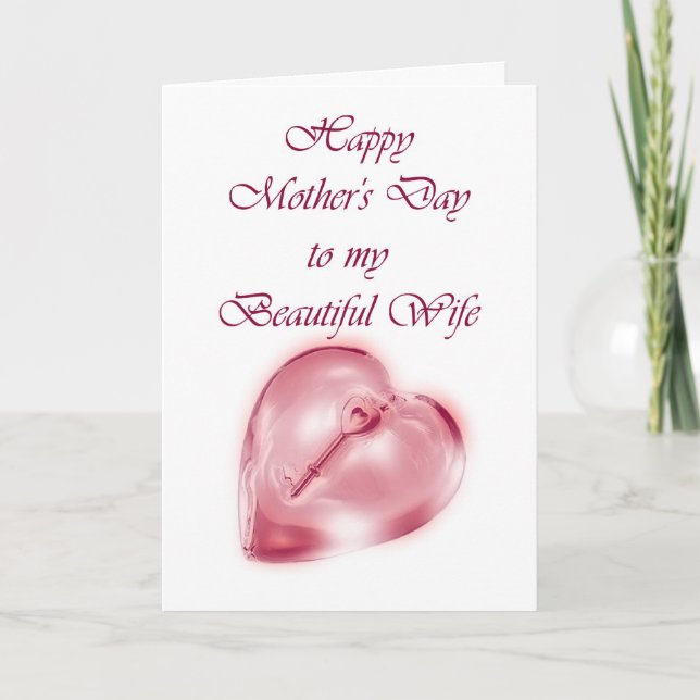 Carte Bonne fête des mères à la femme du mari (Devant)