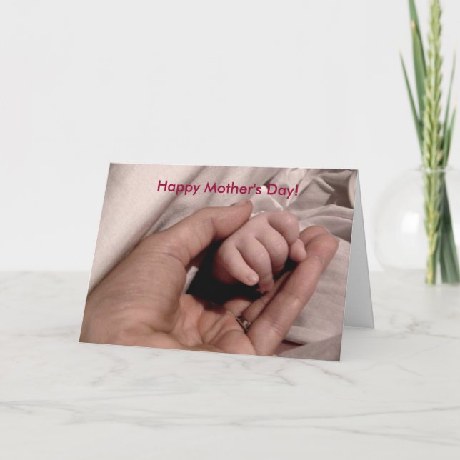 Carte Bonne fête des mères à la première fois Maman (Devant)