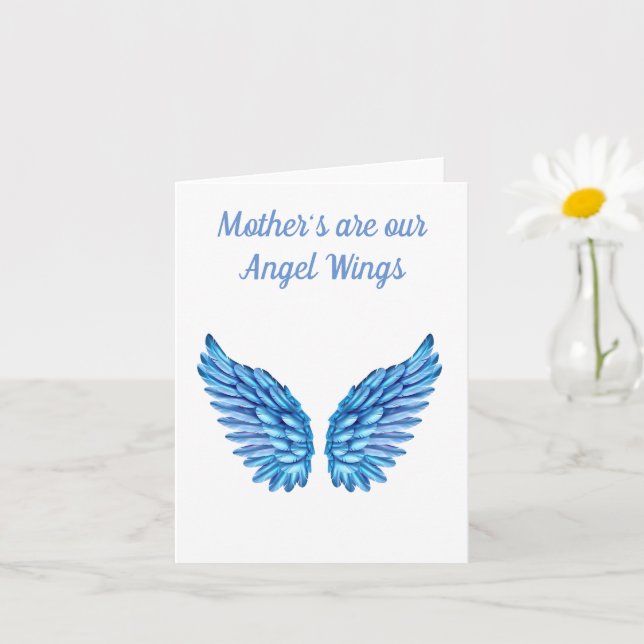 Carte Bonne fête des mères Anges des ailes (Petite plante)