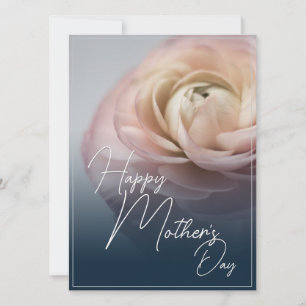 Carte Bonne fête des mères avec Big Rose rose