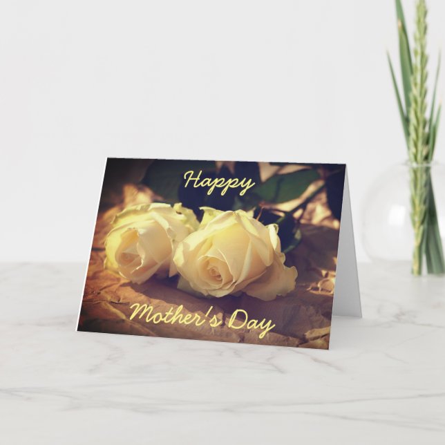Carte Bonne fête des mères Beaux Roses (Devant)