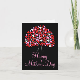 Carte Bonne fête des mères Love Heart tree Card