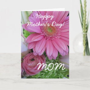 Carte Bonne fête des mères-M-Pink Floral