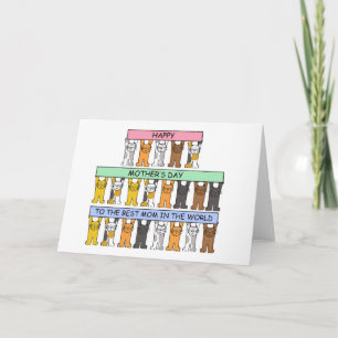 Carte Bonne fête des mères Meilleure maman au monde