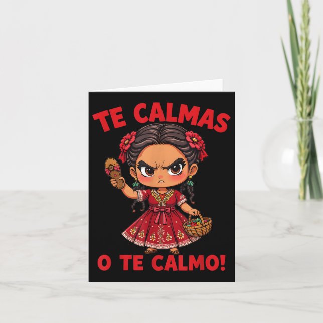 Carte Bonne fête des mères Mexicaine Espagnol Maman Te C (Devant)