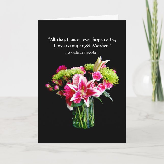 Carte Bonne fête des mères, Stargazer Lily Bouquet (Devant)