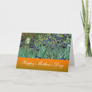 Carte Bonne fête des mères, Van Gogh, Irises