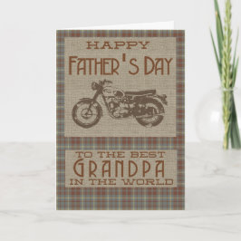 Carte Bonne Fête des pères au meilleur grand-père du mon