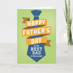 Carte Bonne Fête des pères au meilleur papa du monde