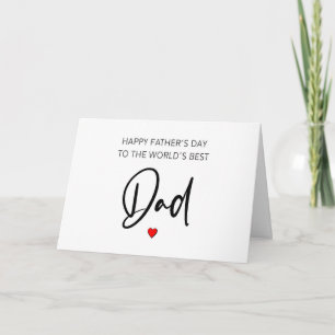 Carte Bonne Fête des pères au meilleur papa du monde