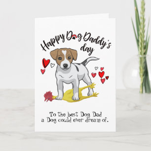 Carte Bonne Fête des pères de Jack Russell Terrier Card
