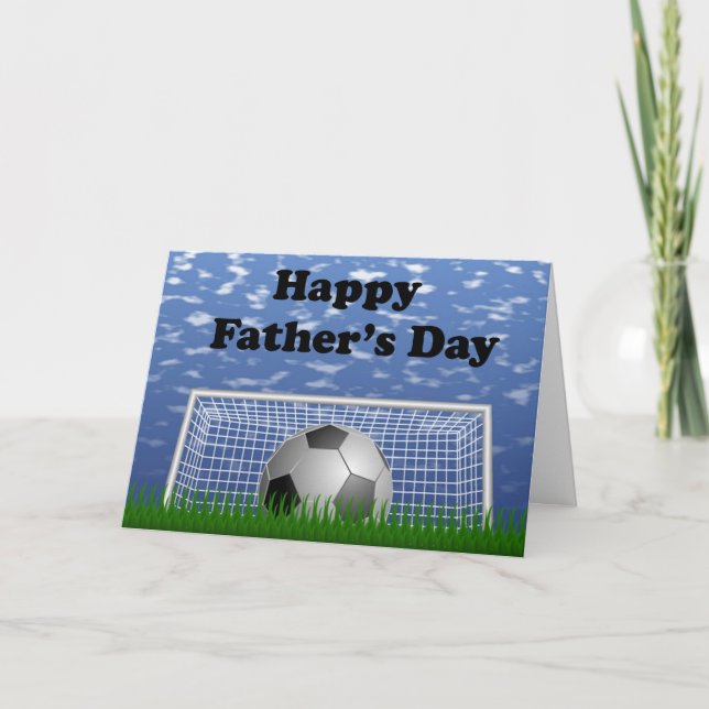 Carte Bonne Fête des pères de soccer (Devant)