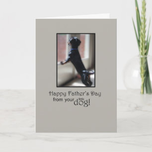 Carte Bonne Fête des pères de votre petit chien