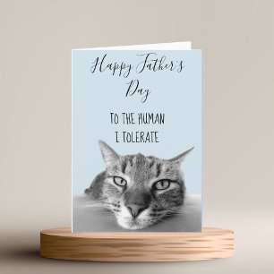 Carte Bonne Fête des pères Du Chat À L'Homme I Funny