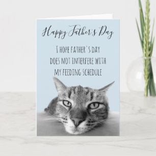 Carte Bonne Fête des pères Du Chat Au Humour Humain