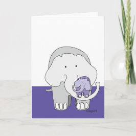 Carte Bonne Fête des pères - Eléphant