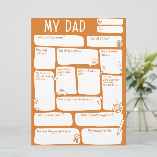 Carte Bonne Fête des pères_Meilleur papa jamais (Debout devant)