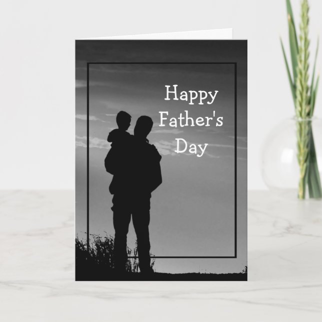 Carte Bonne Fête des pères Papa, je te regarde (Devant)