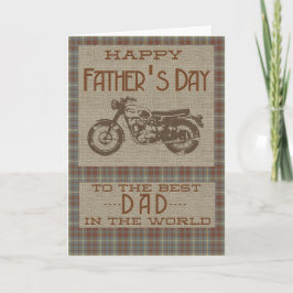 Carte Bonne Fête des pères pour le meilleur papa du mond