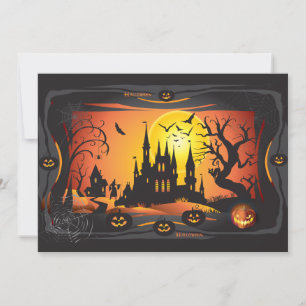Carte Bonne fête d'Halloween "Treat or Trick"