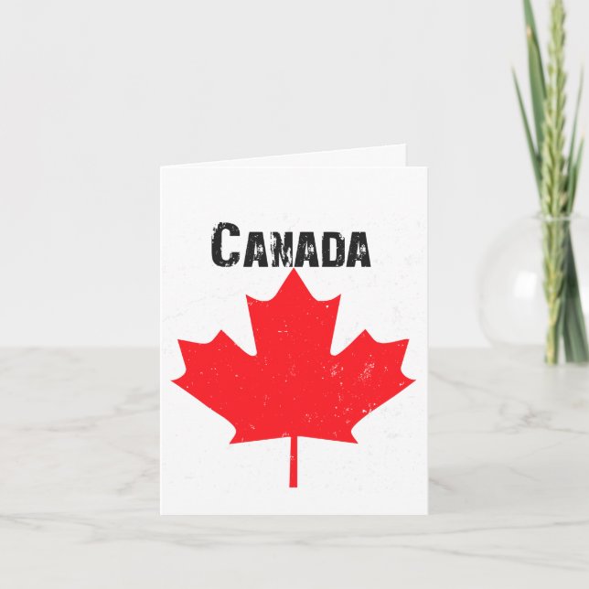 Carte Bonne fête du Canada! (Devant)