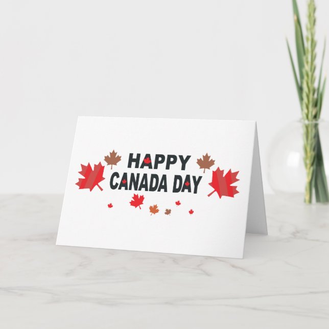 Carte Bonne fête du Canada (Devant)