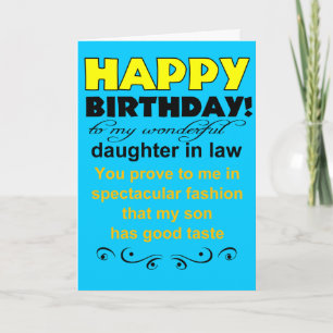 Carte Bonne fille d'anniversaire en droit