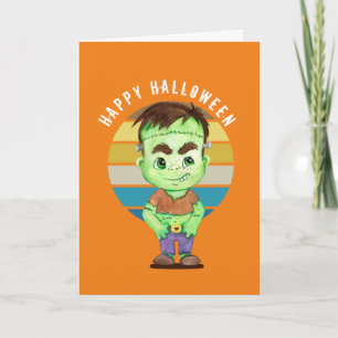 Carte Bonne Halloween - frankenstein Card