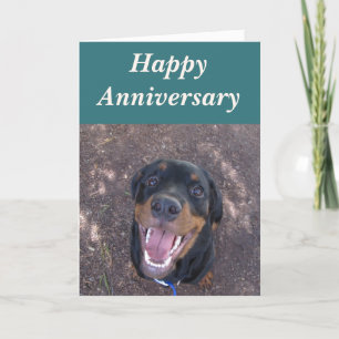 Carte Bonne Heidi Rottweiler Anniversaire Card