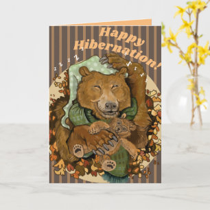 Carte Bonne Hibernation Cendly Bear Card