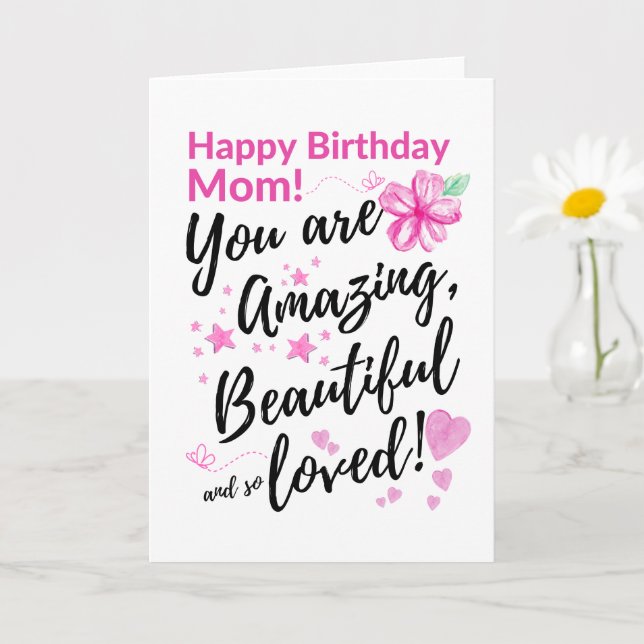 Carte Bonne maman d'anniversaire ! Tu Es Extraordinaire, (Petite plante)