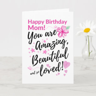 Carte Bonne maman d'anniversaire ! Tu Es Extraordinaire,