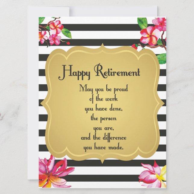 Carte Bonne offre de retraite Farewell Cadeau (Devant)