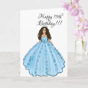 Carte Bonne Quinceanera 15e anniversaire 
