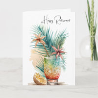 Bonne retraite Boisson tropicale