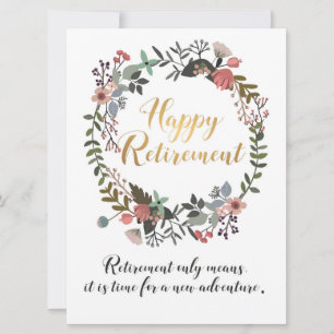 Carte Bonne retraite Félicitations voeux Cadeau