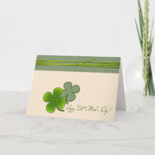 Carte Bonne Saint Patrick. Shamrock