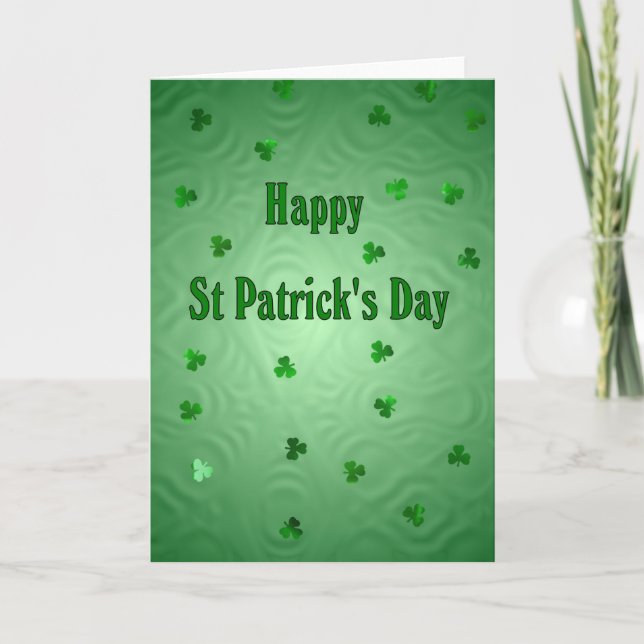 Carte Bonne Saint Patrick's Day (Devant)