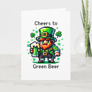 Carte Bonne Saint Patrick's Day   Bravo à la bière verte