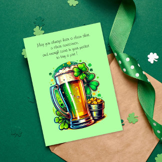 Carte Bonne Saint Patrick's Day Irish Blessing