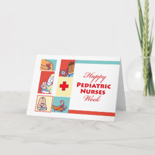 Carte Bonne Semaine des infirmières pédiatriques, patien