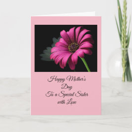 Carte Bonne soeur de la fête des mères