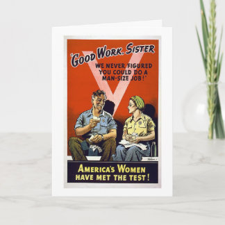 Carte Bonne soeur de travail