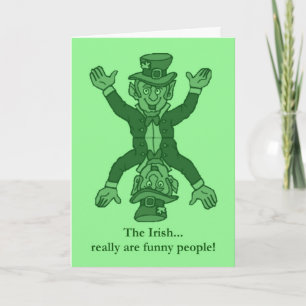Carte Bonne St. Patrick's Day drôle Irlandais Saint Patr