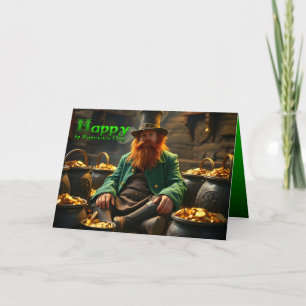 Carte Bonne St Patrick's Day Leprechaun HGC03