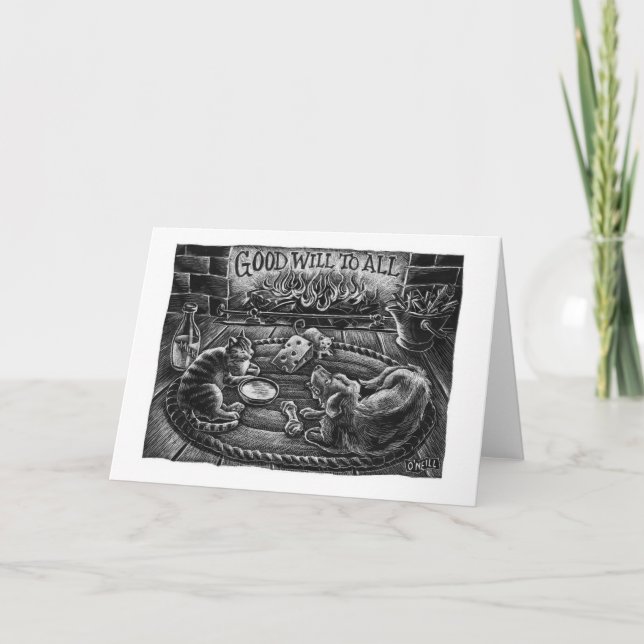 Carte "Bonne volonté à tous" - Gerry O'Neill (Devant)